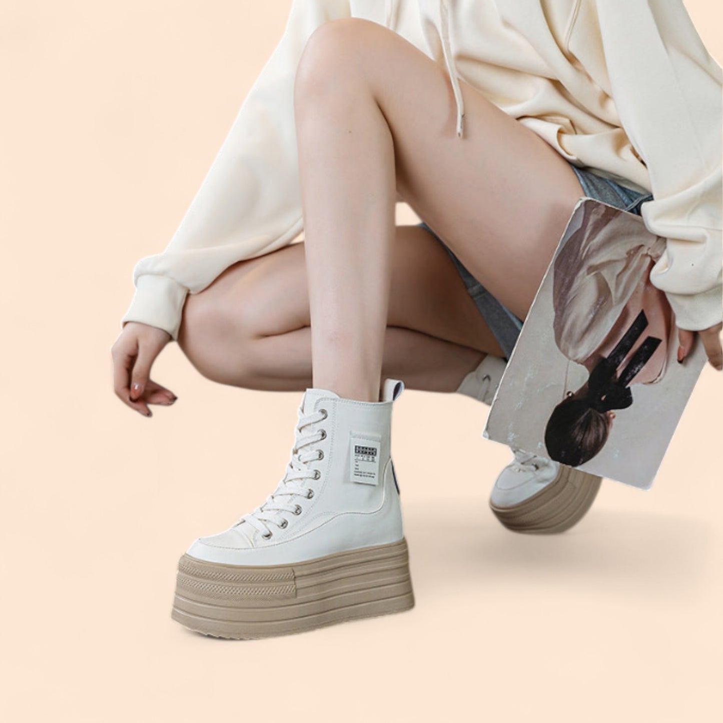 Zapatillas Blancas Plataforma Titania