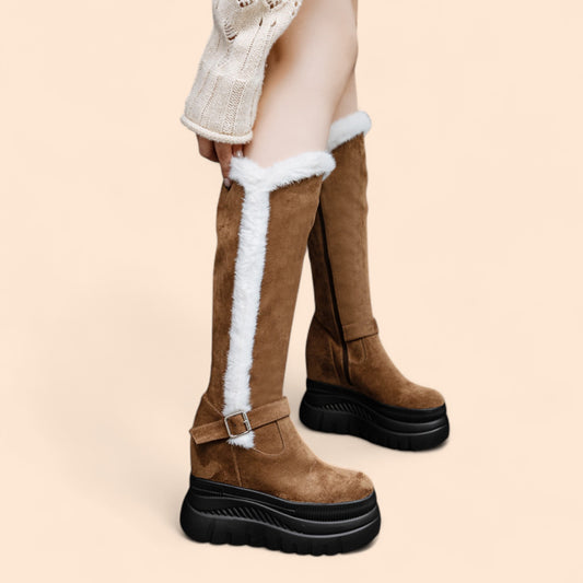 Botas Marrones Plataforma Nevada