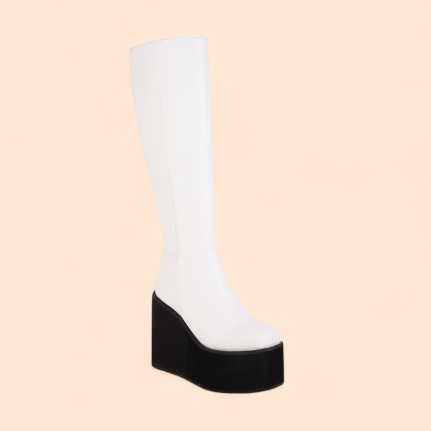 Botas Blancas Plataforma Arkana