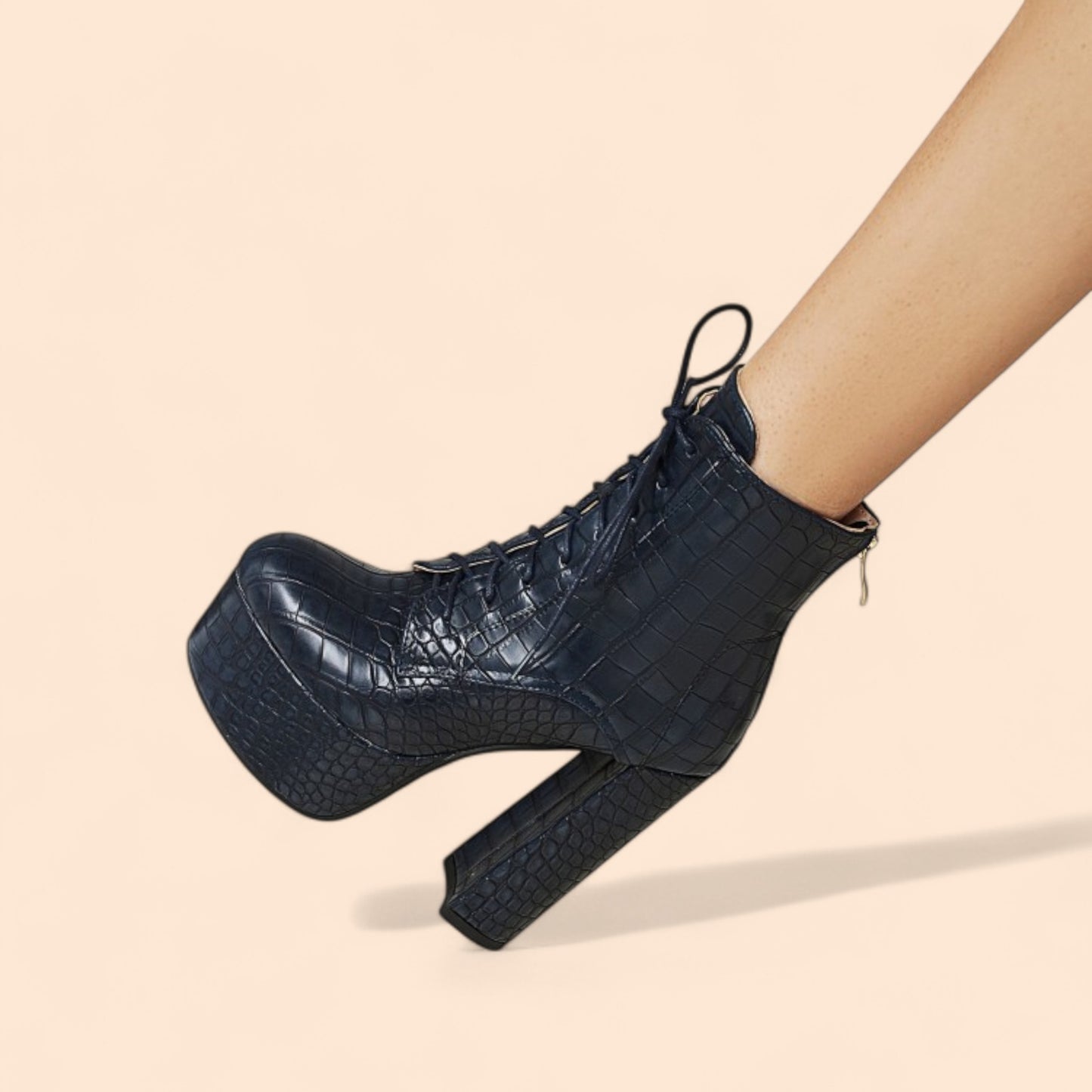 Botines Negros Plataforma Krosta