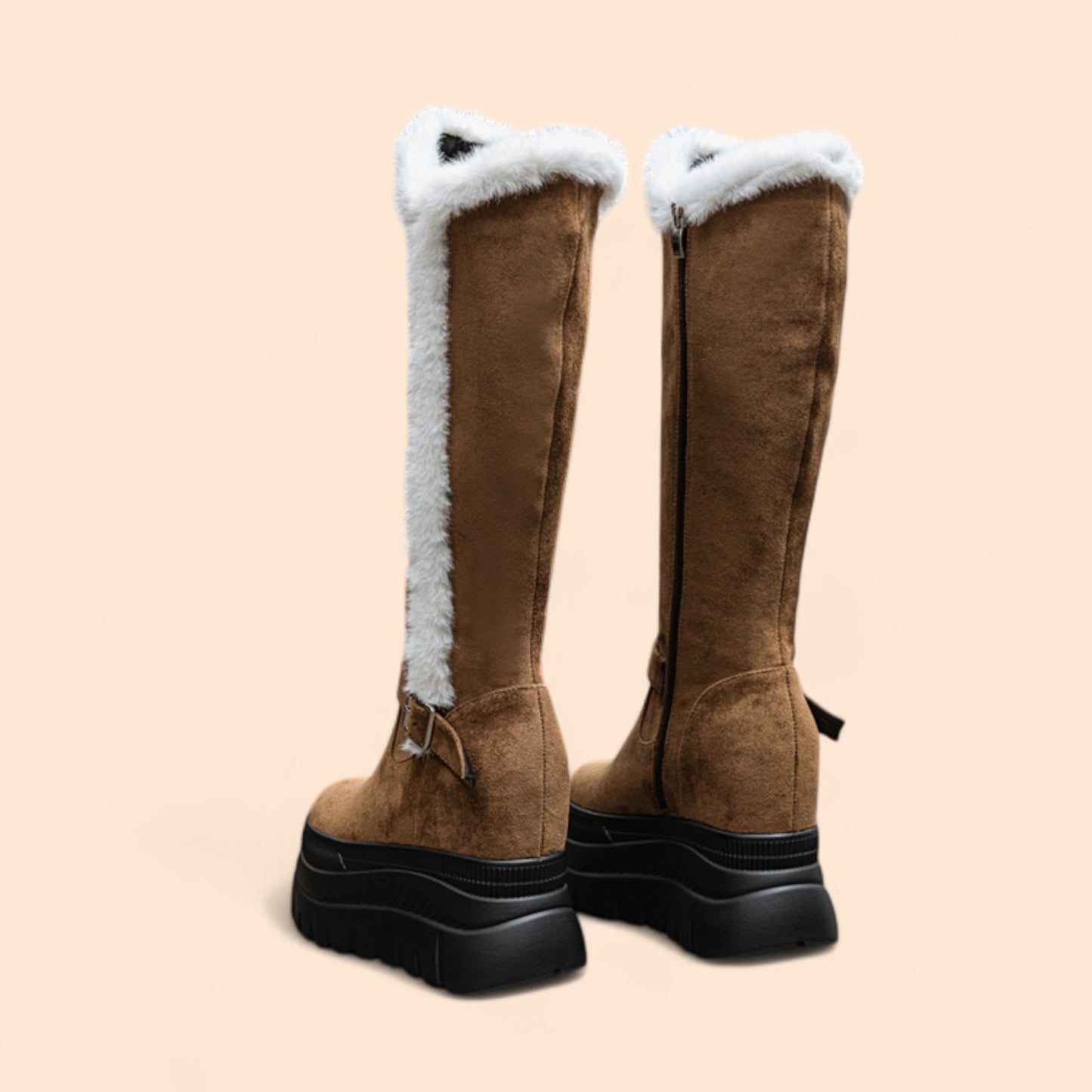 Botas Marrones Plataforma Nevada