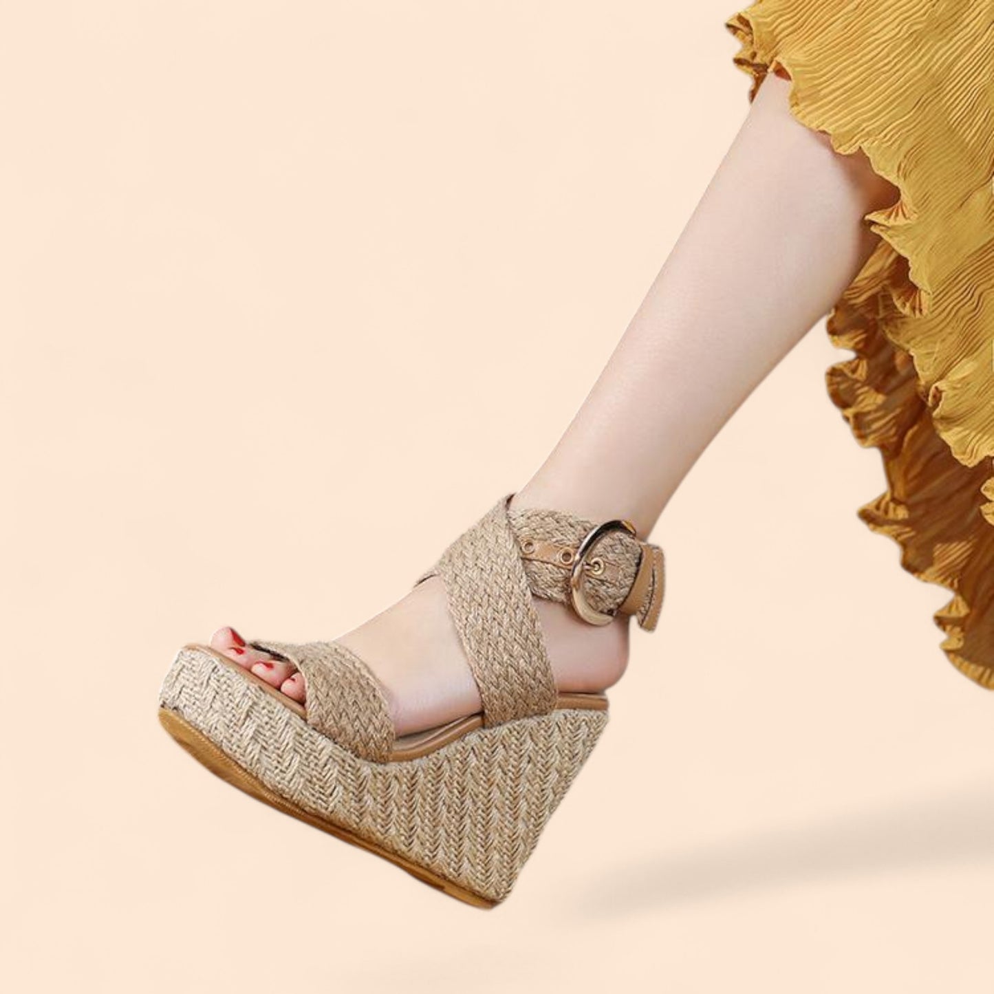 Sandalias Marrones Plataforma Tierraa