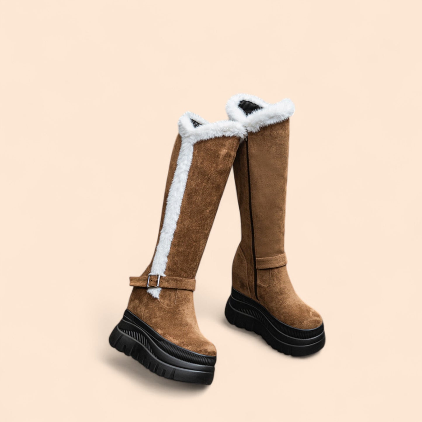 Botas Marrones Plataforma Nevada