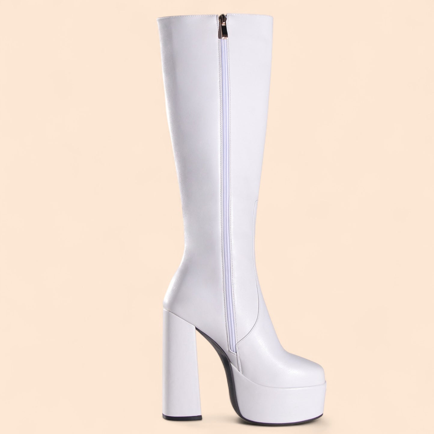 Botas Blancas Plataforma Ivoryna
