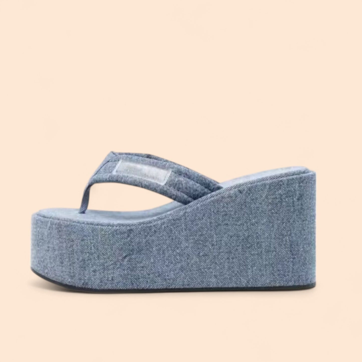 Chanclas Azules Plataforma Dazea