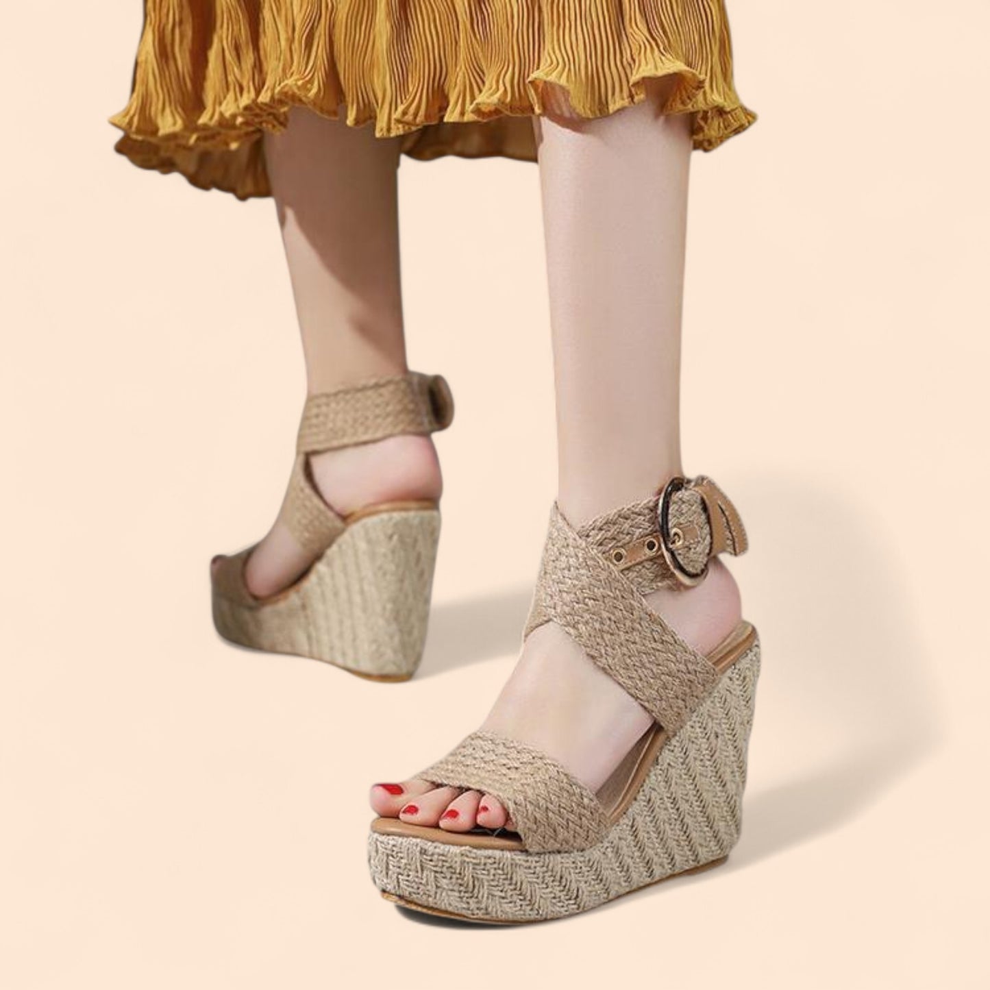 Sandalias Marrones Plataforma Tierraa