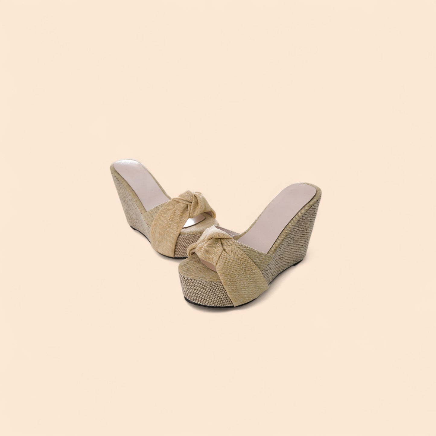 Sandalias Plataforma Beige Aura Natural