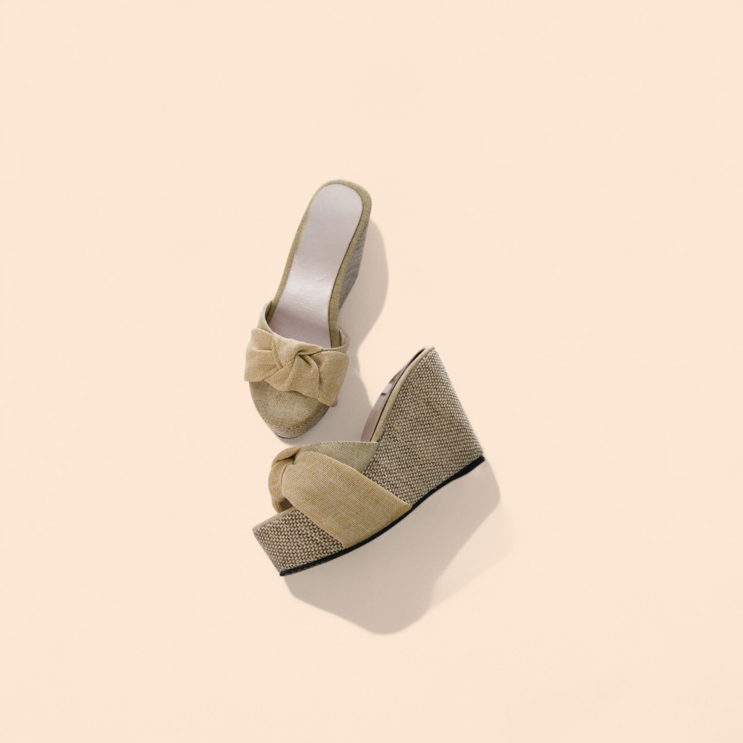 Sandalias Plataforma Beige Aura Natural