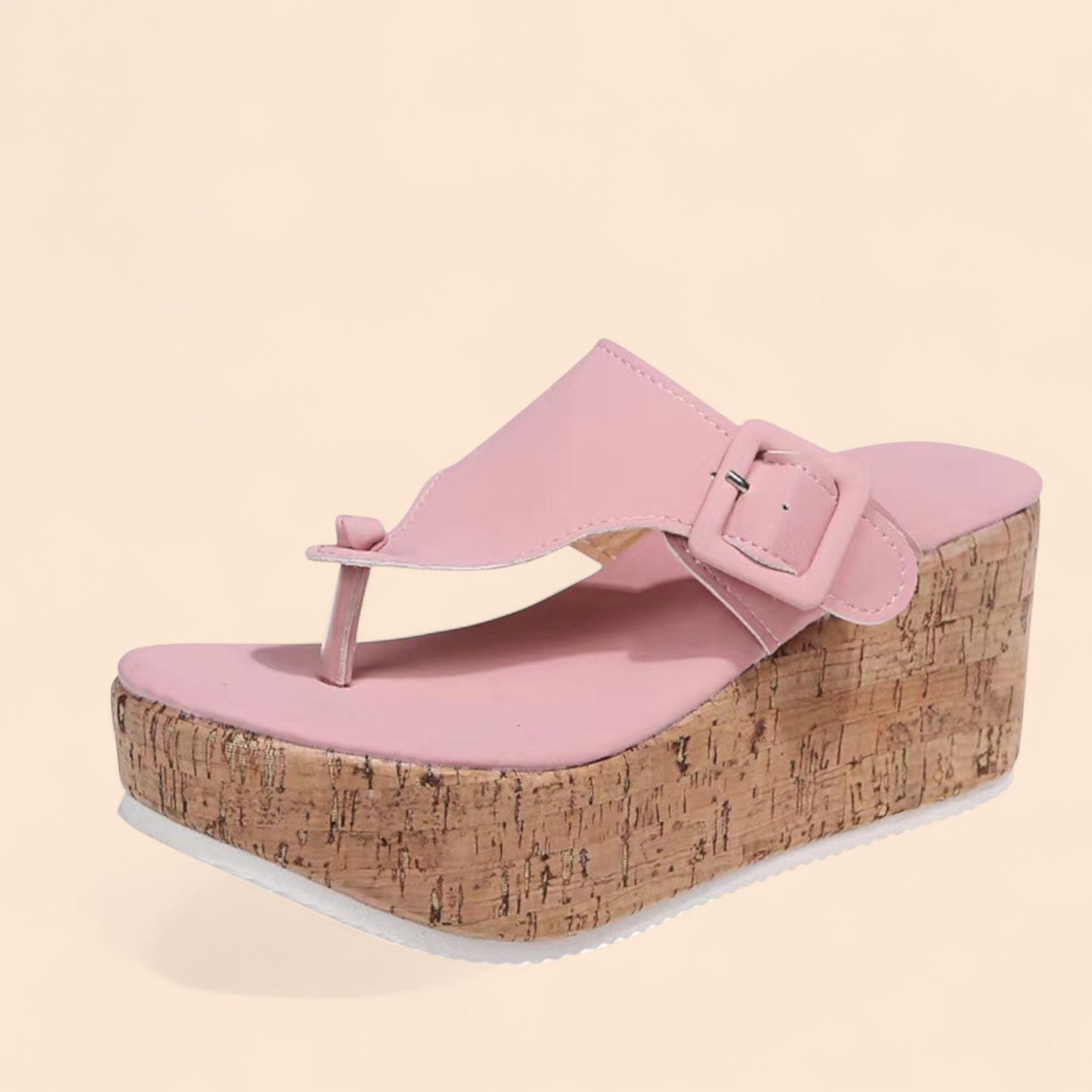 Chanclas Rosas Plataforma Brisa Chic